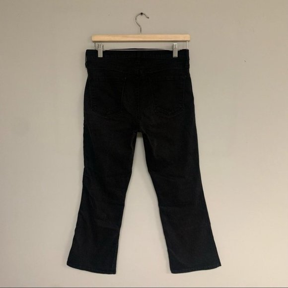 J Brand Jeans Women’s Size 30 US Black Denim Zion Vanity Sailor Buttons Cropped - Picture 10 of 12
